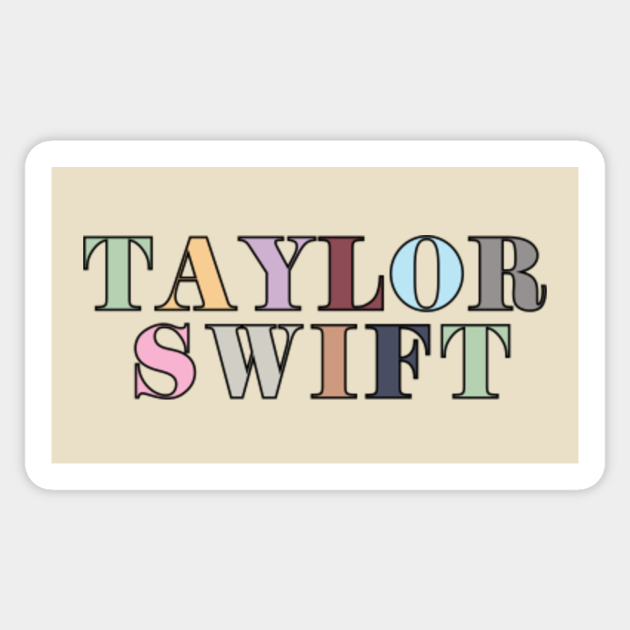 Taylor Swift Eras Colors Eras Tour Sticker TeePublic